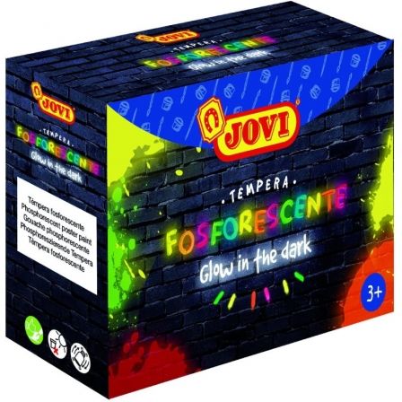 JOVI Estuche de Témperas Fosforescentes Glow In The Dark 4 Unidades JOVI Estuche de Témperas Fosforescentes Glow In The Dark 4 Unidades